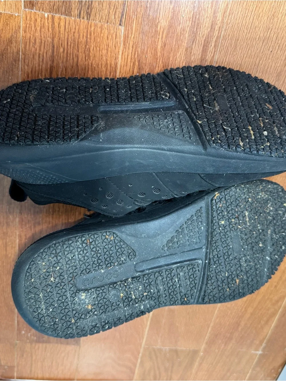 Crocs LiteRide Women all Black Lace-Up Low Top slip resistant restaurant nonslip
